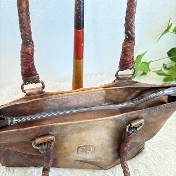 BED Stu Brown Leather Tote Bag - Picture 4 of 9